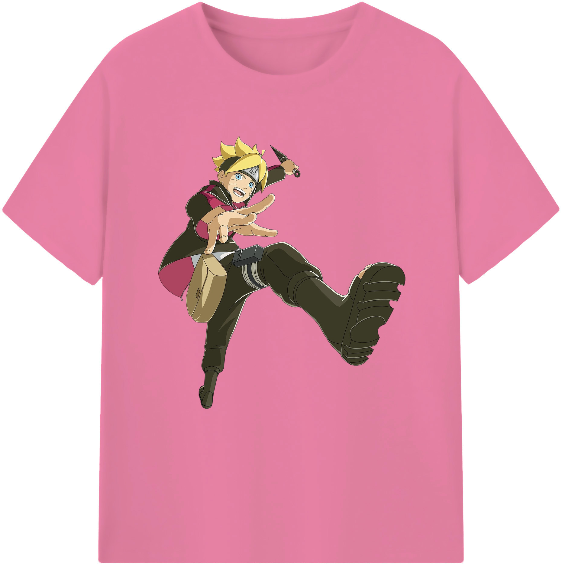 （画像用） NARUTO -ナルト- うずまき ボルト Uzumaki Boruto 綿100％半袖Tシャツ（フロントプリント）